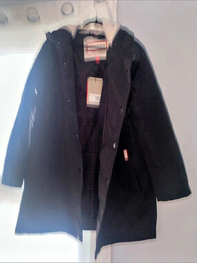 Rainier Black Raincoat NWT
